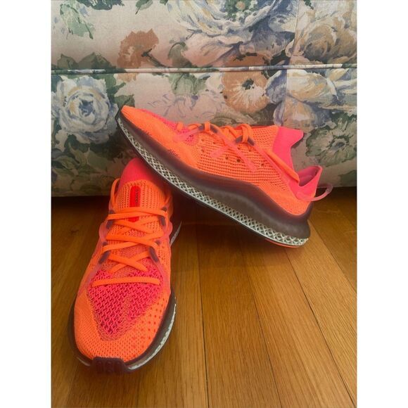 Adidas 4D Fusio Primeknit “Solar Orange” Men’s Size: 7,10  FY5929 - Picture 1 of 5